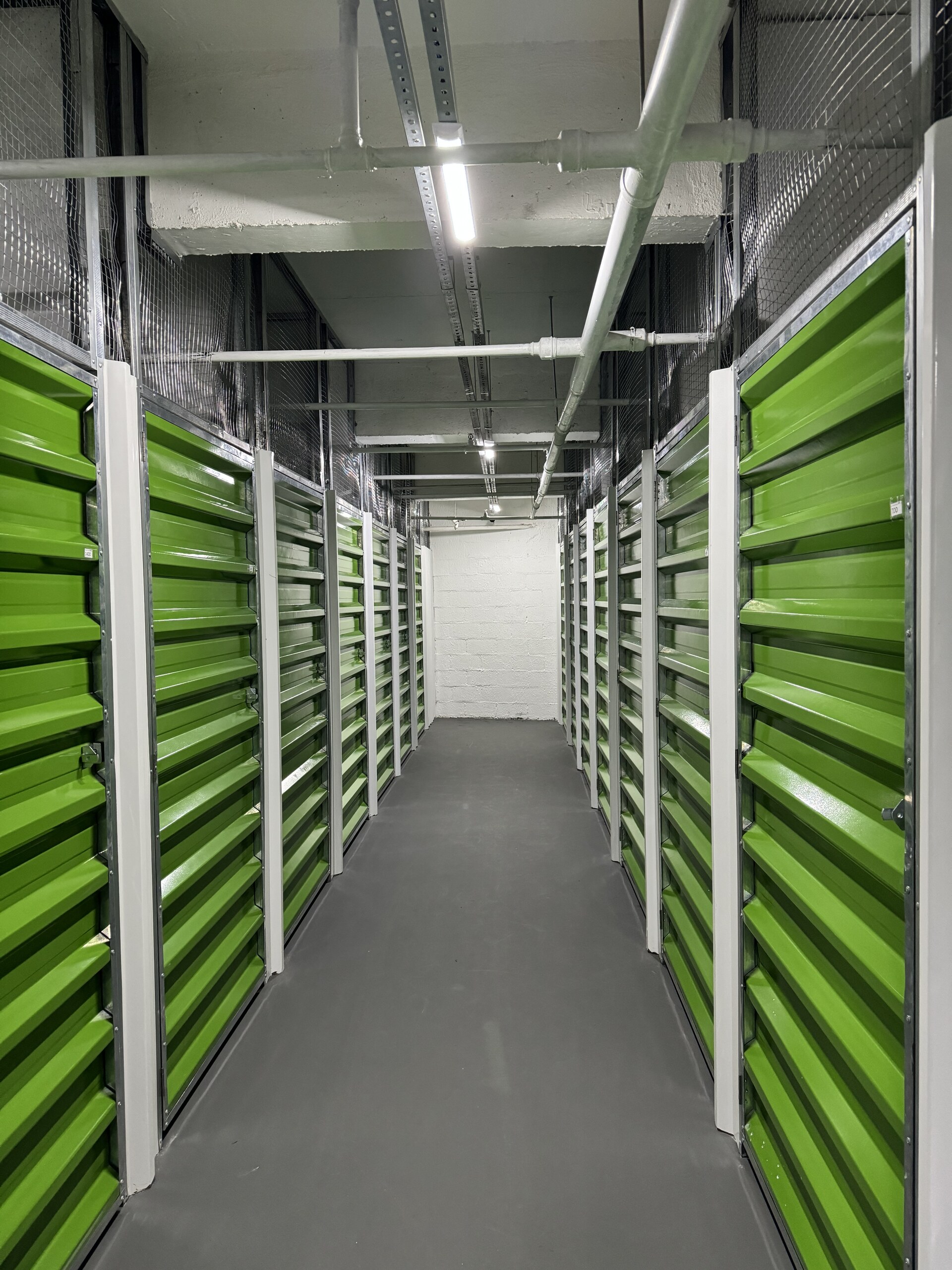 Interior do iGuardei com boxes verdes